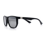 Polarized Mens Flat Top Sport Plastic Geometric Rectangle Sunglasses