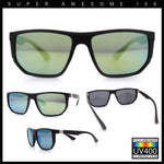 Polarized Mens Flat Top Sport Plastic Geometric Rectangle Sunglasses