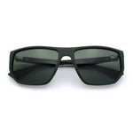 Polarized Mens Flat Top Sport Plastic Geometric Rectangle Sunglasses