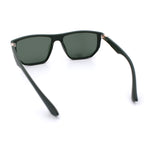 Polarized Mens Flat Top Sport Plastic Geometric Rectangle Sunglasses