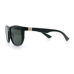 Polarized Mens Flat Top Sport Plastic Geometric Rectangle Sunglasses