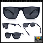 Polarized Mens Flat Top Sport Plastic Geometric Rectangle Sunglasses