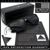 Polarized Mens Flat Top Sport Plastic Geometric Rectangle Sunglasses