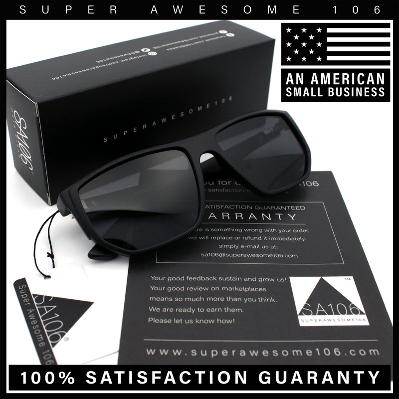 Polarized Mens Flat Top Sport Plastic Geometric Rectangle Sunglasses
