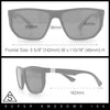 Polarized Mens Flat Top Sport Plastic Geometric Rectangle Sunglasses