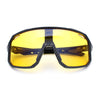Xloop Mens HD Night Driving Lens Oversized Shield Sport Plastic Sunglasses