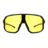 Xloop Mens HD Night Driving Lens Oversized Shield Sport Plastic Sunglasses