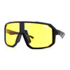 Xloop Mens HD Night Driving Lens Oversized Shield Sport Plastic Sunglasses