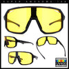 Xloop Mens HD Night Driving Lens Oversized Shield Sport Plastic Sunglasses
