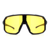 Xloop Mens HD Night Driving Lens Oversized Shield Sport Plastic Sunglasses