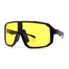 Xloop Mens HD Night Driving Lens Oversized Shield Sport Plastic Sunglasses