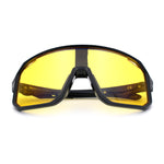 Xloop Mens HD Night Driving Lens Oversized Shield Sport Plastic Sunglasses