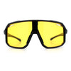 Xloop Mens HD Night Driving Lens Oversized Shield Sport Plastic Sunglasses