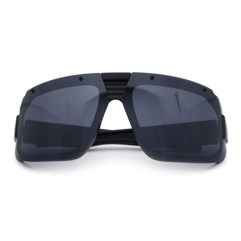 Locs USA Flag Oversized Wrap Around Gangster Plastic Biker Sunglasses