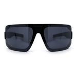 Locs USA Flag Oversized Wrap Around Gangster Plastic Biker Sunglasses