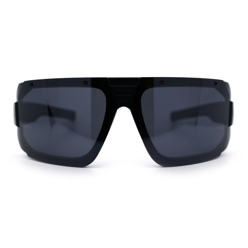 Locs USA Flag Oversized Wrap Around Gangster Plastic Biker Sunglasses