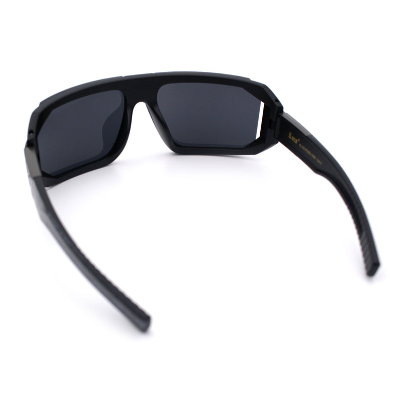 Locs USA Flag Oversized Wrap Around Gangster Plastic Biker Sunglasses