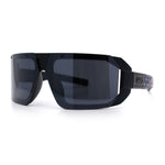 Locs USA Flag Oversized Wrap Around Gangster Plastic Biker Sunglasses
