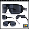 Locs USA Flag Oversized Wrap Around Gangster Plastic Biker Sunglasses