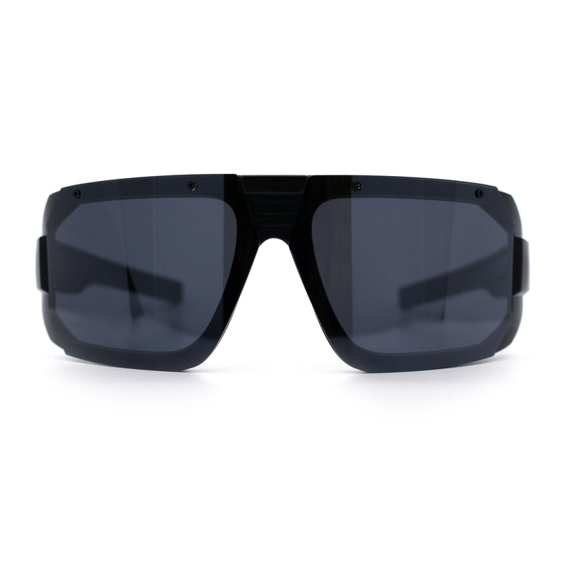 Locs USA Flag Oversized Wrap Around Gangster Plastic Biker Sunglasses