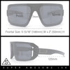 Locs USA Flag Oversized Wrap Around Gangster Plastic Biker Sunglasses