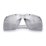 Locs USA Flag Oversized Wrap Around Gangster Plastic Biker Sunglasses