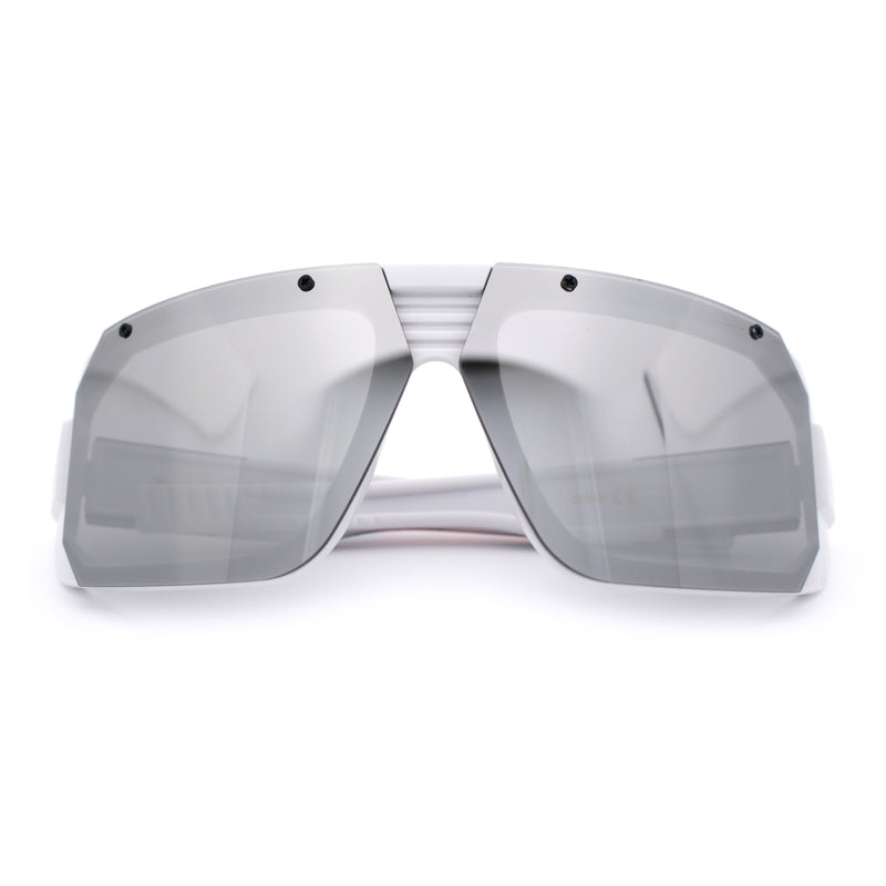 Locs USA Flag Oversized Wrap Around Gangster Plastic Biker Sunglasses