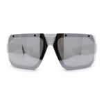 Locs USA Flag Oversized Wrap Around Gangster Plastic Biker Sunglasses