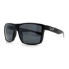 Locs Mens Classic 90s All Black Rectangular Gangster Plastic Sunglasses