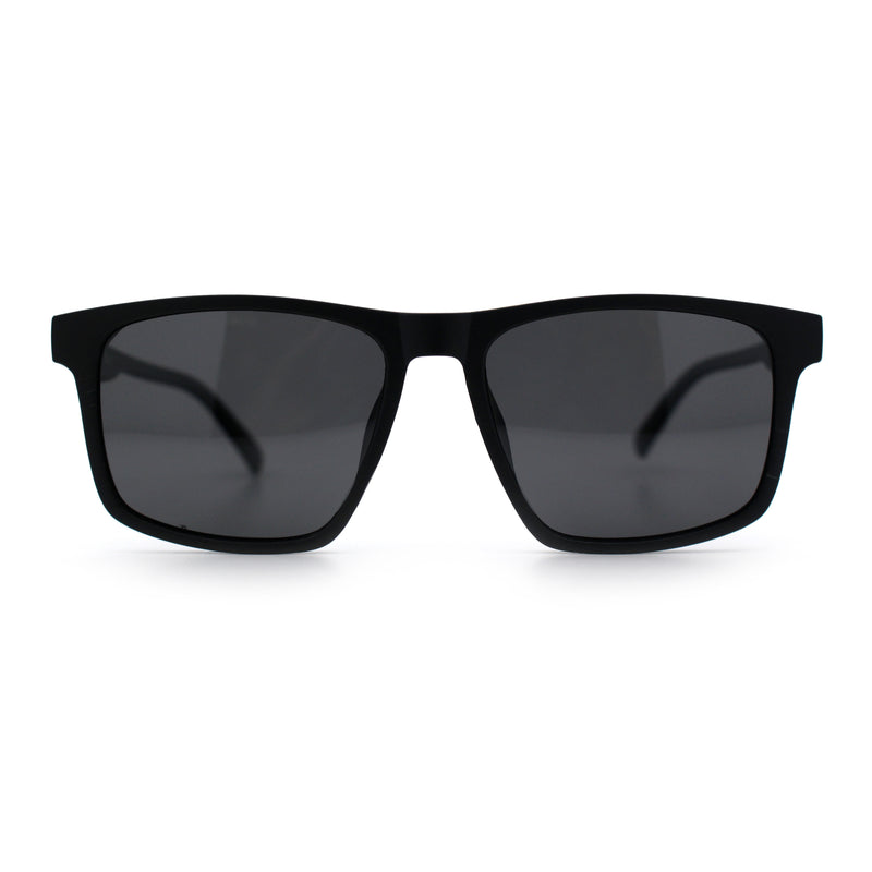 Polarized Gentlemanly Hipster Mens Sport Horn Rim Plastic Sunglasses