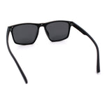 Polarized Gentlemanly Hipster Mens Sport Horn Rim Plastic Sunglasses