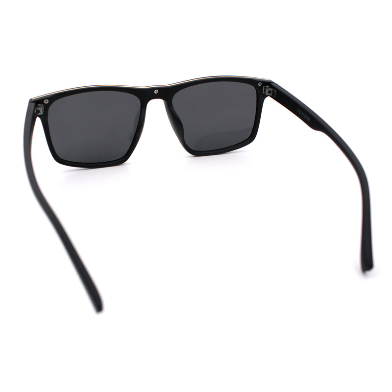 Polarized Gentlemanly Hipster Mens Sport Horn Rim Plastic Sunglasses