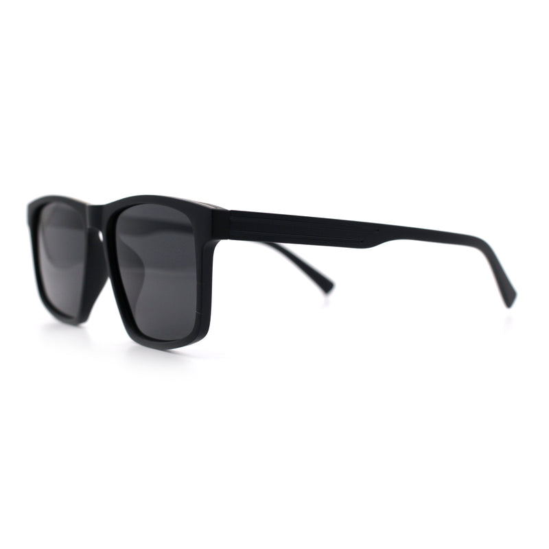 Polarized Gentlemanly Hipster Mens Sport Horn Rim Plastic Sunglasses