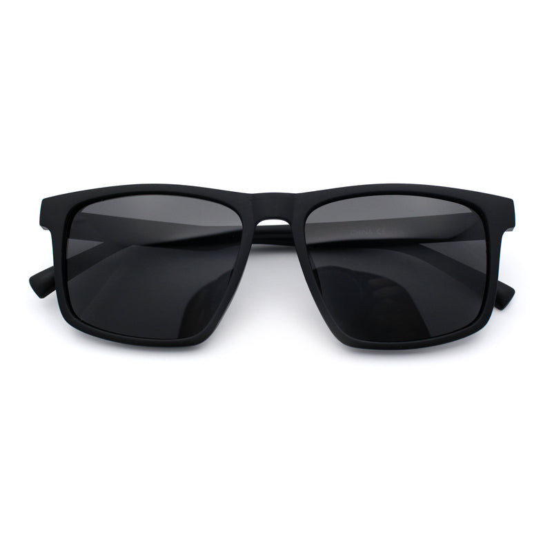 Polarized Gentlemanly Hipster Mens Sport Horn Rim Plastic Sunglasses