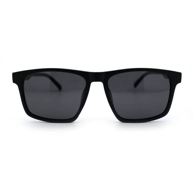 Polarized Gentlemanly Hipster Mens Sport Horn Rim Plastic Sunglasses