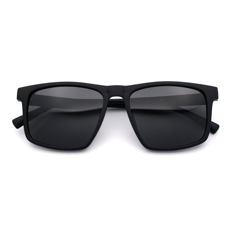 Polarized Gentlemanly Hipster Mens Sport Horn Rim Plastic Sunglasses