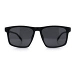 Polarized Gentlemanly Hipster Mens Sport Horn Rim Plastic Sunglasses