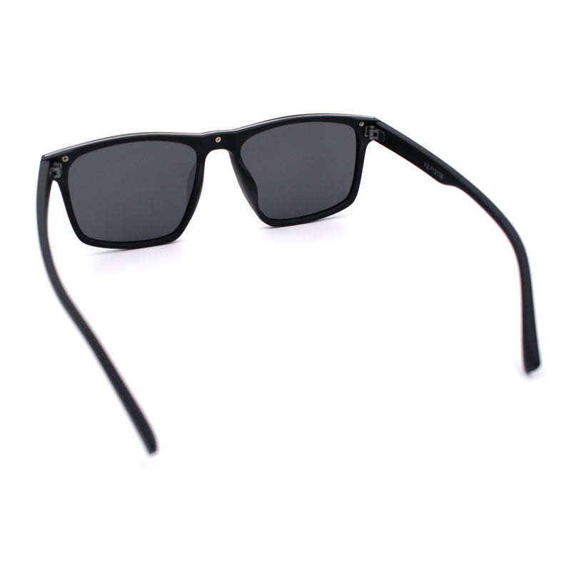 Polarized Gentlemanly Hipster Mens Sport Horn Rim Plastic Sunglasses