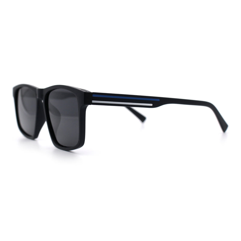 Polarized Gentlemanly Hipster Mens Sport Horn Rim Plastic Sunglasses