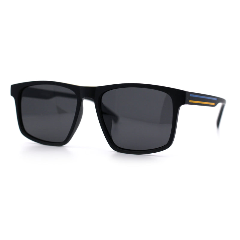 Polarized Gentlemanly Hipster Mens Sport Horn Rim Plastic Sunglasses