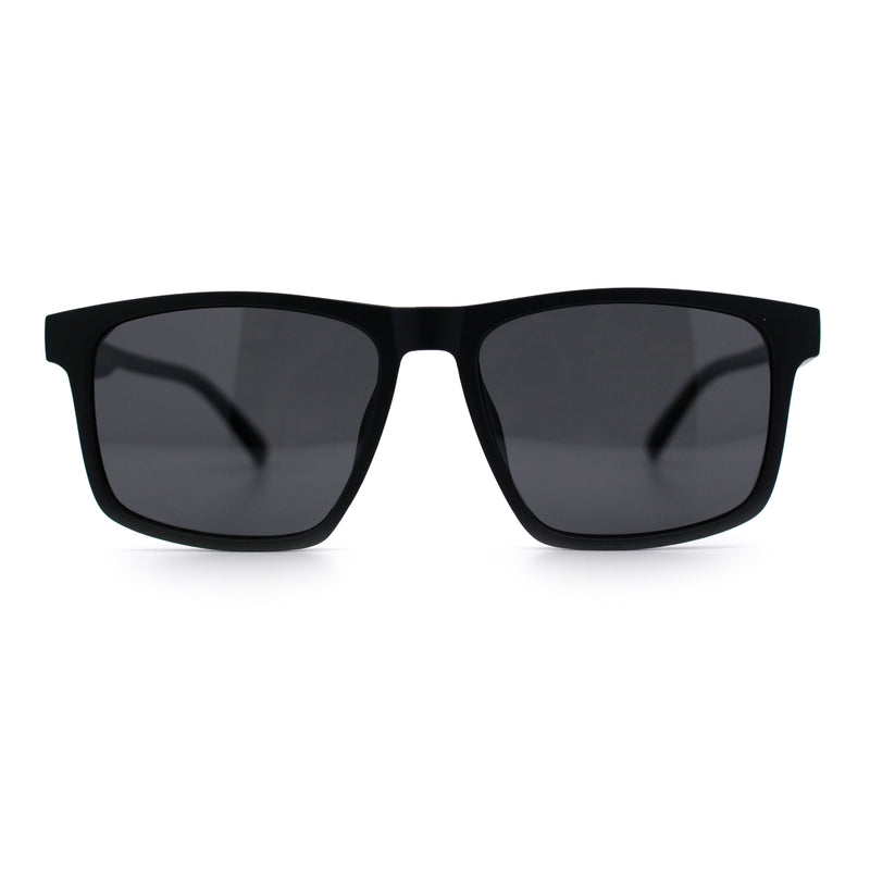 Polarized Gentlemanly Hipster Mens Sport Horn Rim Plastic Sunglasses