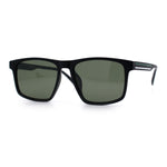 Polarized Gentlemanly Hipster Mens Sport Horn Rim Plastic Sunglasses