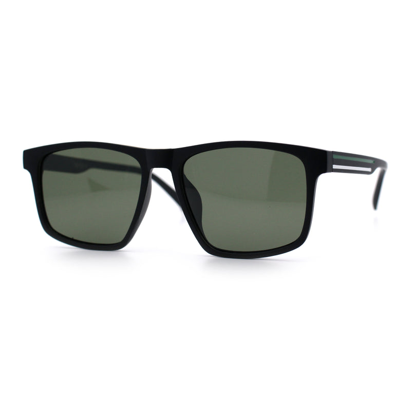 Polarized Gentlemanly Hipster Mens Sport Horn Rim Plastic Sunglasses