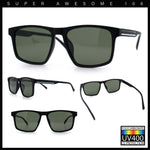 Polarized Gentlemanly Hipster Mens Sport Horn Rim Plastic Sunglasses