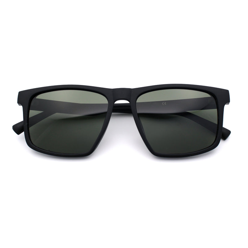 Polarized Gentlemanly Hipster Mens Sport Horn Rim Plastic Sunglasses