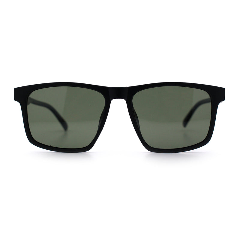 Polarized Gentlemanly Hipster Mens Sport Horn Rim Plastic Sunglasses