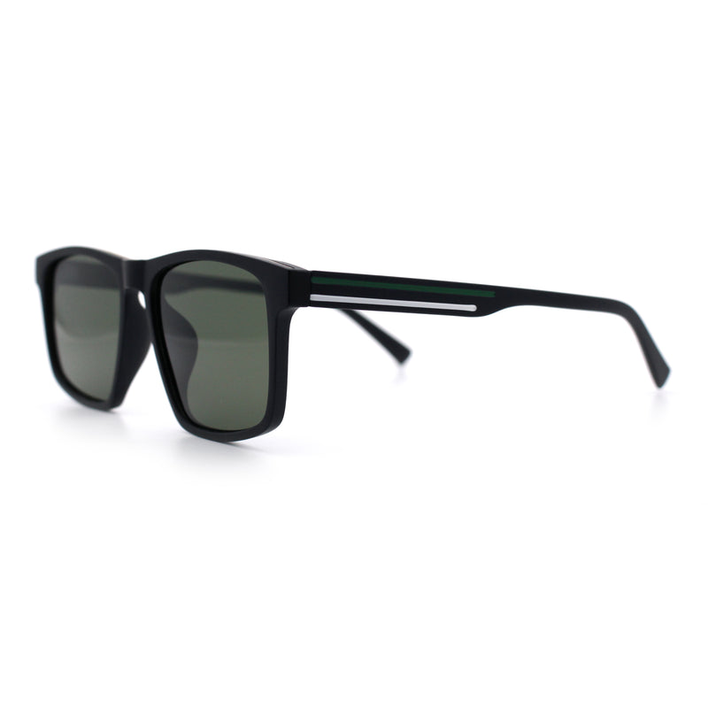 Polarized Gentlemanly Hipster Mens Sport Horn Rim Plastic Sunglasses