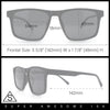 Polarized Gentlemanly Hipster Mens Sport Horn Rim Plastic Sunglasses