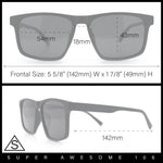 Polarized Gentlemanly Hipster Mens Sport Horn Rim Plastic Sunglasses