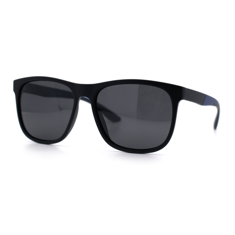 Polarized Classic Gentleman Mens Simple Sporty Horn Rim Plastic Sunglasses